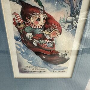 Signed & Numbered Original Art JODY BERGSMA 1987 #916/7500